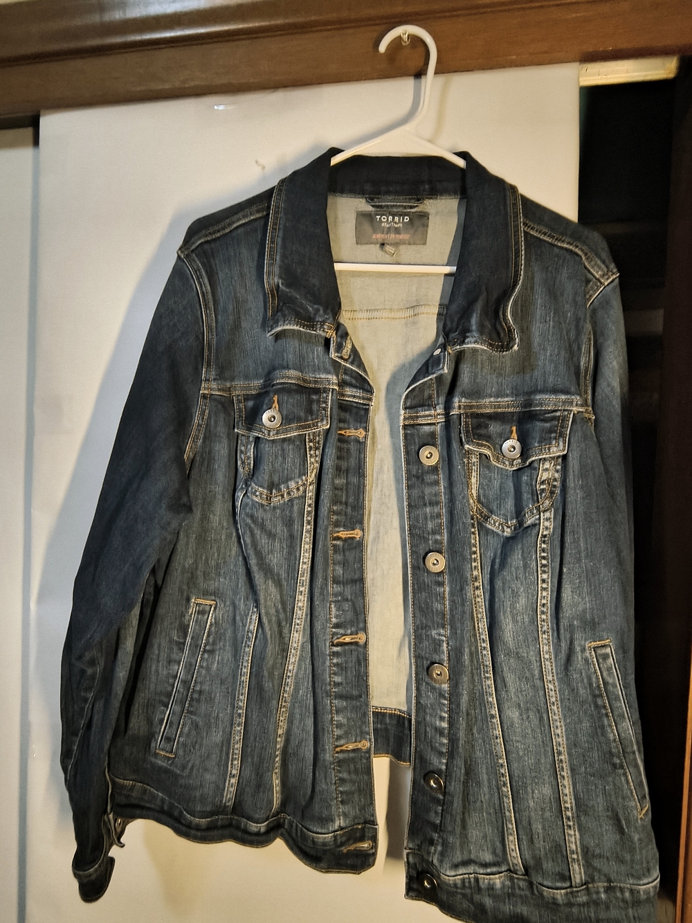 torrid Dark Blue Washed Jean Jacket